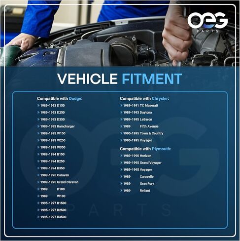OEG Parts New Front Wiper Motor متوافق مع 1989-1993 Dodge D & W Series Truck & Ramcharger ، يحل محل Chrysler 4389132 in Kuwait