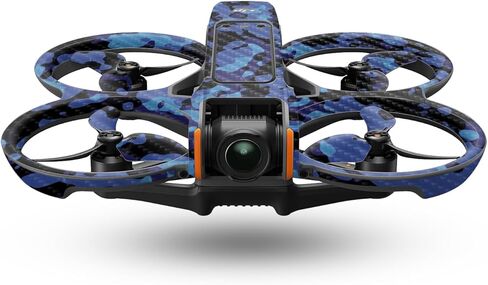 جلد الطائرة بدون طيار من ألياف الكربون متوافق مع DJI Avata 2 (2024) - مموه أزرق حديث - غطاء لاصق واقٍ من الفينيل 3M ممتاز - سهل الاستخدام | صُنع في الولايات المتحدة الأمريكية بواسطة MightySkins in Kuwait