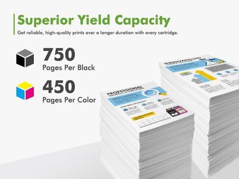 62 62XL Ink Cartridges Black and Color Combo Pack Envy 7640 5660 Replacement for 62 62XL Ink Envy 7645 5540 5740 5660 5740 OfficeJet 200 250 Printer High Yield Black Tri-Color 2-Pack in Kuwait