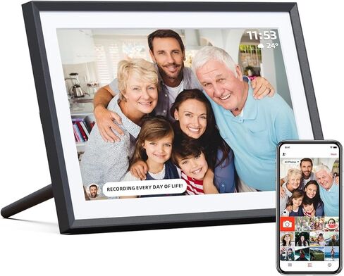إطار صور رقمي 10.1 بوصة إطار صورة رقمي واي فاي ذكي بسعة 32 جيجابايت مع شاشة لمس IPS 1280 × 800 أكثر وضوحًا in Kuwait