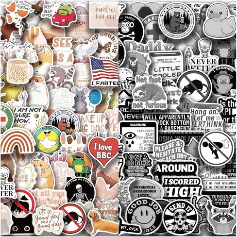 Cool Brand Stickers 101 Pack Decals for Laptop Computer Skateboard Water Bottles Car Teens Sticker in Kuwait