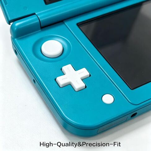 مخصص لاستبدال مجموعة الألوان الكاملة لأزرار 3DS الإضافية، لوحدات تحكم الألعاب الصغيرة Nintendo Old 3DS، ABXY / D-Pad Direction / L R كتف / Power Home / Volume / زر تبديل ثلاثي الأبعاد 11 قطعة (أبيض) in Kuwait