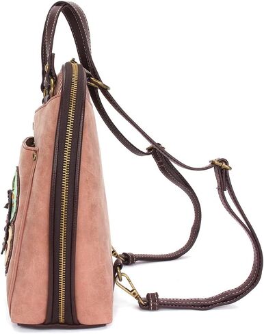 Chala Group Chala Handbags Paw Print Convertible Backpack Purse Dog Lover, 10.5'' x 10.5'' x 4'' in Saudi Arabia