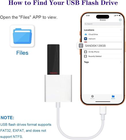 محول Apple USB-C إلى USB لجهاز iPhone 15 16 17، كابل USB 3.0 OTG معتمد من MFi مع منفذ شحن 60 وات لجهاز iPad MacBook Air Pro إلى الكاميرا، محرك فلاش USB، محرك الأقراص الصلبة SSD، الماوس، MIDI، لوحة المفاتيح، الطبل in Kuwait
