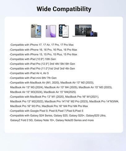 محول Apple USB-C إلى USB لجهاز iPhone 15 16 17، كابل USB 3.0 OTG معتمد من MFi مع منفذ شحن 60 وات لجهاز iPad MacBook Air Pro إلى الكاميرا، محرك فلاش USB، محرك الأقراص الصلبة SSD، الماوس، MIDI، لوحة المفاتيح، الطبل in Kuwait