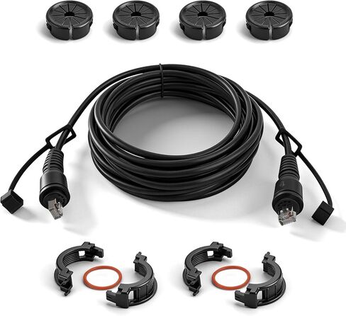 Jerbor 6FT Marine Network Cable Fit for Garmin, RJ45 Male to Male Waterproof Network Cord Fit for GPSMAP ECHOMAP UHD/Ultra, Fish Finder, GMR, GCV 10 Sonar Module, GMS 10, Replaces 010-10550-00 in Kuwait