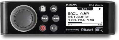 Fusion MS-RA70NSX Marine Entertainment System with Three Wireless Remotes for Three Zones - Black in Kuwait