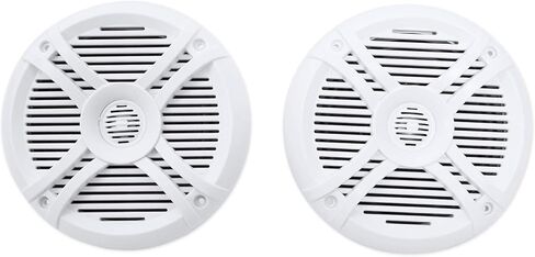 Rockville RXM-S6 Bundle: 2600W Marine 6-Ch Amplifier with PA Mic, (4) RMSTS65W 6.5 in 800W Per Pair 2-Way Boat Speakers, (2) RWB70W 250W Wakeboard Tower Speakers, RMWK4 4 AWG Amp Install Kit, 8-Items in Kuwait