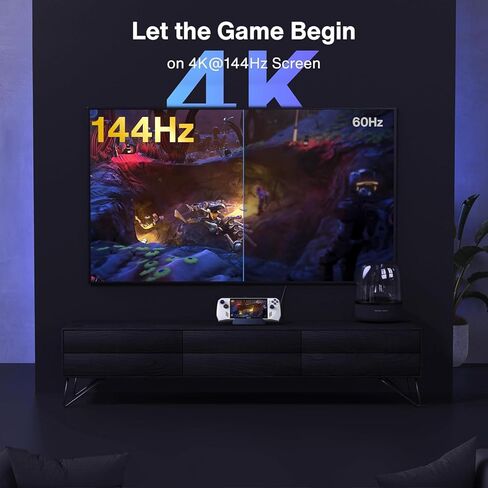 iVANKY 4K @ 144 هرتز Steam Deck Dock، محطة إرساء 8 في 1 لـ ASUS ROG Ally X/Legion Go/MSI Claw، ROG Alloy/Valve Stream Deck OLED Hub، HDMI 2.1، 1 جيجابت في الثانية إيثرنت، 3 * USB-A 3.0، مع محول طاقة 65 وات in Kuwait