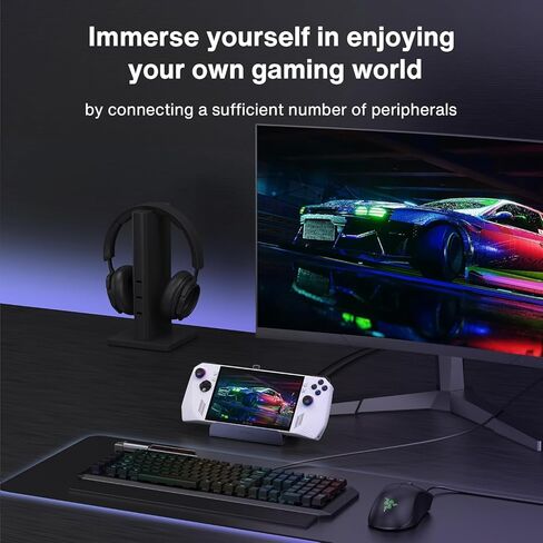 iVANKY 4K @ 144 هرتز Steam Deck Dock، محطة إرساء 8 في 1 لـ ASUS ROG Ally X/Legion Go/MSI Claw، ROG Alloy/Valve Stream Deck OLED Hub، HDMI 2.1، 1 جيجابت في الثانية إيثرنت، 3 * USB-A 3.0، مع محول طاقة 65 وات in Kuwait