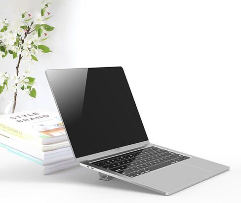 Zerodeko Aluminum Alloy Laptop Stand Cooling Rack 11-14 Inch Portable Heat Dissipation Holder Elevated Support Bracket for Notebook Users in Kuwait
