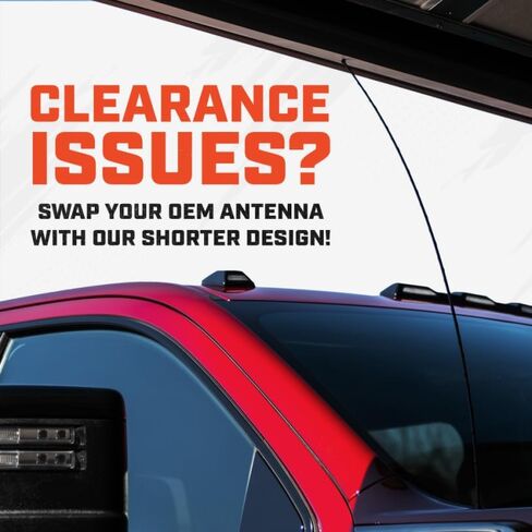 Replacement Antenna fits Toyota 4 Runner (2010-2017) 23 Inch Rubber Antenna - USA Threading - Internal Copper Coil in Kuwait