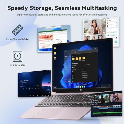 NIMO 15.6" IPS FHD Student Laptop, Intel 6-Core i3-1215U, 8GB RAM, 256GB SSD (Beats i5-1135G7,R5-7520U, Matches i7-1165G7), 65W Type-C, Backlit Keyboard, Fingerprint, Wi-Fi 6, for Home & Business in Kuwait