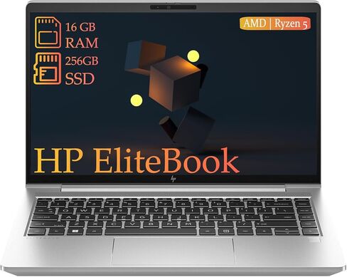 كمبيوتر محمول HP EliteBook 645 G10 مقاس 14 بوصة FHD، AMD Ryzen 5 PRO 7530U سداسي النواة (6 النواة)، ذاكرة الوصول العشوائي 16 جيجابايت، 256 جيجابايت SSD، CAM، بلوتوث، واي فاي، Windows 11 Pro (متجدد) in Kuwait