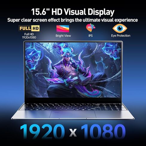 2026 أحدث 15.6 بوصة للكمبيوتر المحمول الذي يعمل بنظام التشغيل Windows 11، كمبيوتر محمول Core i3-7020U، ذاكرة الوصول العشوائي 8 جيجابايت، 256 جيجابايت SSD، 32 جيجابايت + 2 تيرابايت قابلة للتوسيع، شاشة FHD IPS ولوحة مفاتيح بإضاءة خلفية، فتح بصمة الإصبع، مكت in Kuwait