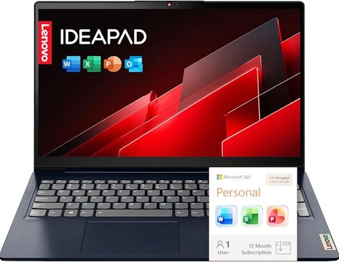 كمبيوتر محمول Lenovo IdeaPad Slim 3 مقاس 15.6 بوصة FHD Business، إصدار 2026، وحدة المعالجة المركزية Intel N150، ذاكرة وصول عشوائي DDR5 سعة 8 جيجابايت، محرك أقراص SSD سعة 128 جيجابايت، نظام التشغيل Windows 11 Home مع Microsoft 365 in Kuwait