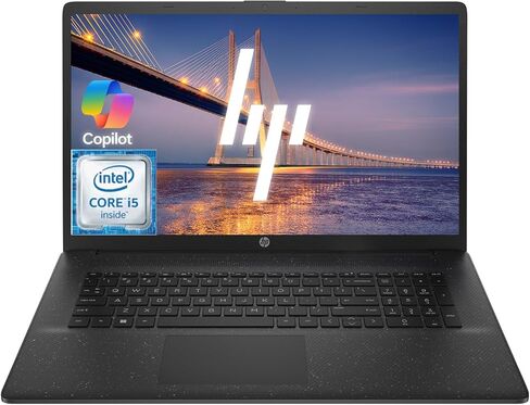 كمبيوتر محمول HP، كمبيوتر محمول للأعمال مقاس 17.3 بوصة، كمبيوتر محمول يعمل بنظام التشغيل Windows 11 مع AI Copilot جاهز، ذاكرة وصول عشوائي 16 جيجابايت، سعة تخزين 512 جيجابايت (256 جيجابايت SSD + مجموعة إرساء 256 جيجابايت)، معالج Intel Core i5-1334U، لوحة م in Kuwait