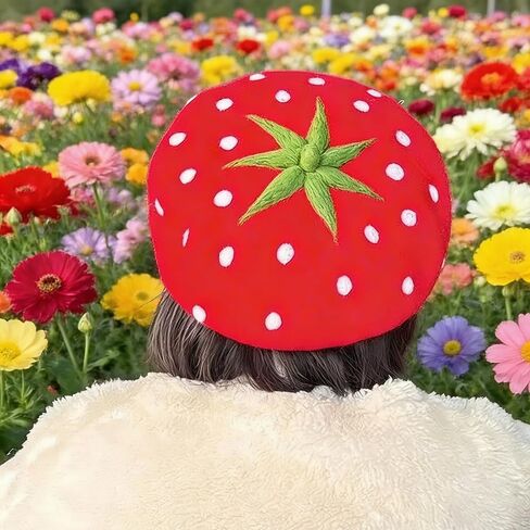 Kmiunty المرأة الفطر قبعة لطيف لوليتا Kawaii قبعة خمر الرسام للفتيات in Saudi Arabia