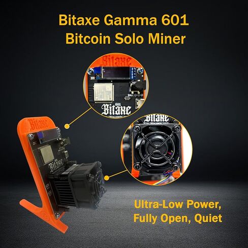 جهاز تعدين Bitcoins Solo من Bitaxe Gamma 601، حتى 1.1TH/S BM1370 Asic Chip 19W/TH BTC جهاز تعدين تشفير اليانصيب مع نظام مفتوح المصدر، صامت صغير، التوصيل والتشغيل in Kuwait