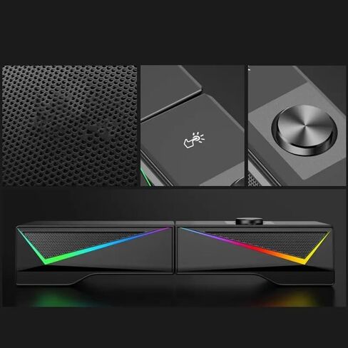 مكبرات صوت للكمبيوتر المكتبي RGB وسماعات موسيقى قابلة للفصل ومكبر صوت سلكي للكمبيوتر الشخصي ومكبر صوت محيطي in Kuwait