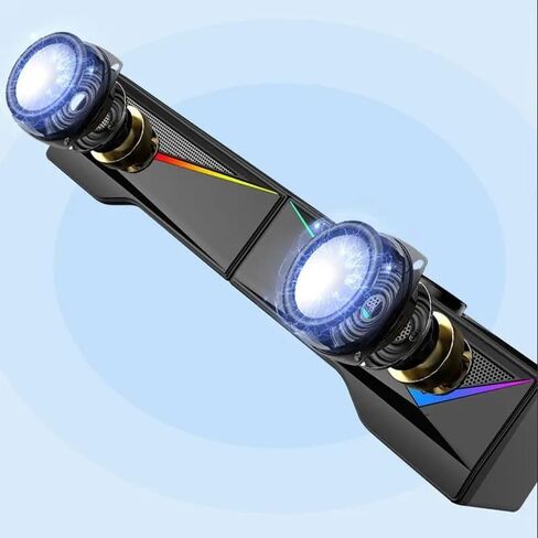 RGB Desktop Subwoofer Computer Speakers Separable Music Audio Wired PC Loudspeaker Stereo Surround in Saudi Arabia