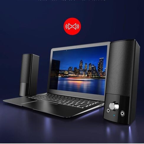 Multimedia Desktop Computer Speaker Home Laptop Wired Mini with Microphone Heavy Subwoofer in Saudi Arabia