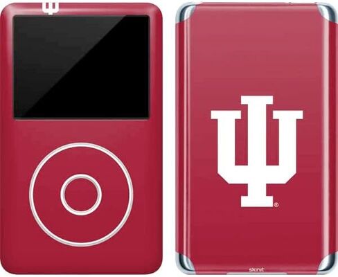 Skinit Decal MP3 Player Skin Compatible with iPod Classic (6th Gen) 80GB - Officially Licensed Indiana University IU Logo Design in Kuwait