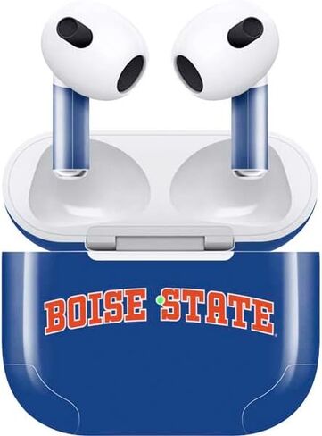 غلاف صوتي من Skinit متوافق مع Apple AirPods (الجيل الثالث، 2021) - تصميم Boise State مرخص رسميًا in Kuwait