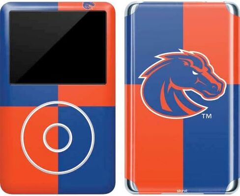 Skinit Decal MP3 Player Skin Compatible with iPod Classic (6th Gen) 80GB - Officially Licensed College Boise State Broncos Checkered Design in Kuwait
