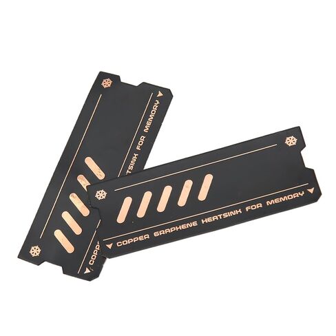 XUMIUZIY 4 Pcs Laptop Memory Heatsink, Precise Heat Conduction Rapid Cooling Copper Graphene DDR4 DDR5 Memory Cooler, with Pure Copper Graphene Material, for M.2 Slot Laptop Module in Kuwait