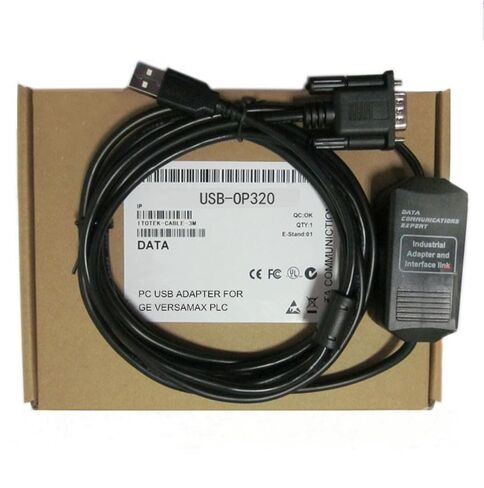 USB-OP320 لكابل برمجة شاشة عرض نصية تعمل باللمس من سلسلة OP كابل تنزيل أسود (3 متر) in Kuwait