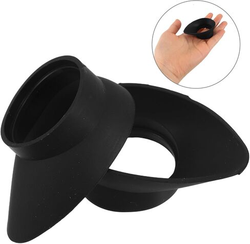 KALLORY 2pcs Rubber Eyepiece Covers and Telescope Eyepiece Hood Set, 1.25-inch Universal Microscope Lens Eyeshade Covers with Shock-Absorbing Rubber for Optical Instruments Protection in Kuwait