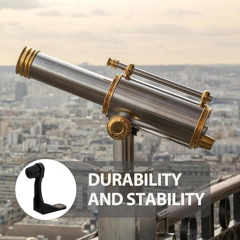 NUOBESTY 2pcs 1/4 Thread Binocular Adapter Mount Bracket Metal L-Shaped Connector Black for Telescope Photography and Microscope Accessories in Kuwait