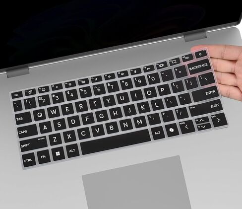 غطاء لوحة المفاتيح لجهاز الكمبيوتر المحمول HP OmniBook 5 AI 16 بوصة 16-ag 16-af 16-ba 16-bc 16z-ag100 16-ag1070wm 16t-af100 16-af1037nr 16-af1700nr 16z-bc100 16t-ba100 16-bc1047nr 16-bc1052wm، أسود in Kuwait
