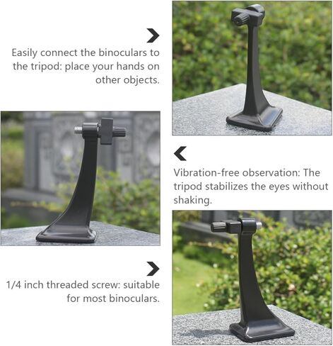 OUNONA Universal Binocular Tripod Adapter Mount, 1/4 Inch Threaded Bracket for Bird Watching, Nature Viewing, Concerts, and Outdoor Sports Accessories in Kuwait