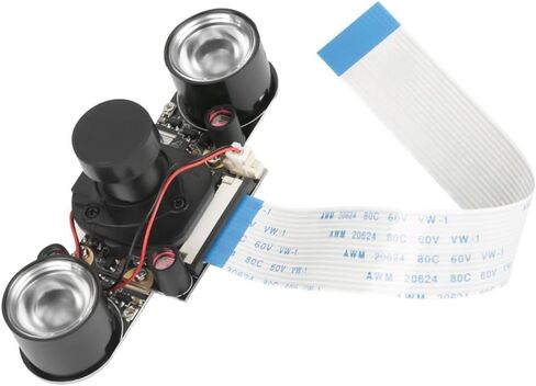 وحدة كاميرا 5 ميجابكسل للرؤية الليلية بالأشعة تحت الحمراء - لجهاز Raspberry Pi B 3/2، مستشعر OV5647 مع مصابيح الأشعة تحت الحمراء 850 نانومتر، دقة 2592x1944 in Kuwait