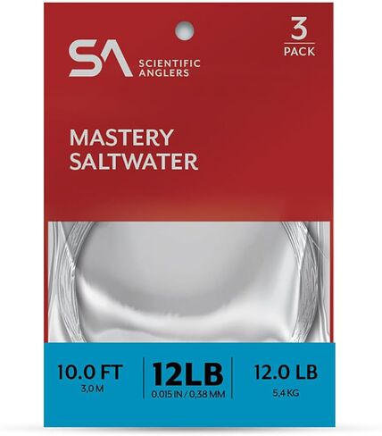 SA Mastery Saltwater Leaders 12' 20LB 3-Pack in Kuwait