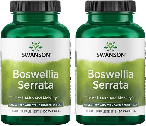 Swanson Boswellia Serrata - Whole Herb & Standardized Extract 120 Caps (2 Pack) in Saudi Arabia
