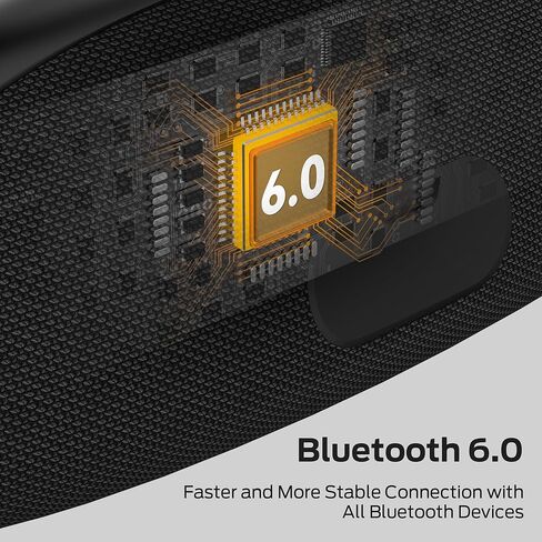 Monster Prism Pro Bluetooth Speaker, Portable Wireless Speaker, 60W True Wireless Stereo, 24H Playtime,TWS Pairing, Bluetooth 6.0, RGB Lights, AUX,USB & TF-Card Input, for Outdoors/Beach/Travel in Kuwait