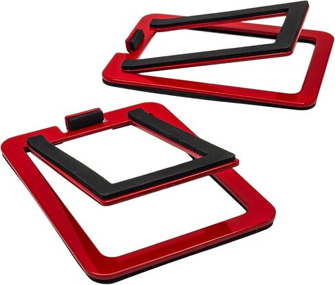 Audioengine A2 Limited Edition Glossy Red Speakers with DS1M Red Metal Stands for Music Gaming Movies Studios Dorms Bedrooms Offices in Kuwait