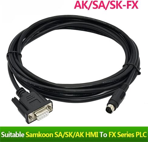 1pc SA/SK/AK-FX Suitable SA/SK/AK Series HMI Touch Panel Connect to FX Series Programming Cable in Kuwait