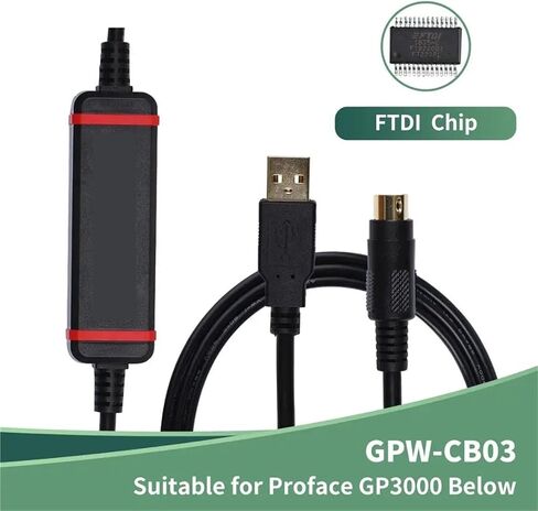 كابل تنزيل GPW-CB03 مناسب لـ GP3000 أسفل كابل برمجة شاشة اللمس in Kuwait