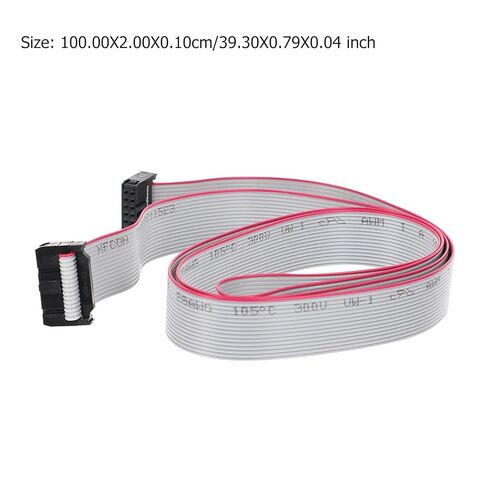 ARTIBETTER 4pcs Gray IDC Flat Ribbon Cable 16 Pin 2.54mm Pitch 1m Length Connector Cord for Industrial Electrical Wiring and Testing Equipment in Kuwait