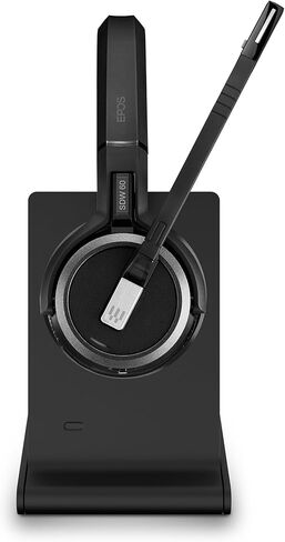 EPOS Impact 5000 Go MS Stereo Wireless Headset – Premium DECT Technology, Teams Certified, Noise-Cancelling Mic, Long-Range Freedom & Foldable Charging Stand in Kuwait