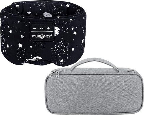 MUSICOZY Bluetooth Sleep Mask Headphones and Travel Storage Case Bundle in Kuwait