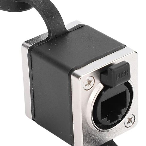 Asixxsix RJ45 Coupler, IP68 Water Proof Ethernet Coupler with Locking System Ethernet Cable Extender Adapter with Silicone Waterproofing Cover for Cat5E Cat6 Cat7 Cat8 Cables in Kuwait