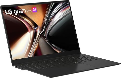 كمبيوتر محمول LG gram Pro مقاس 16 بوصة رفيع وخفيف الوزن ومزدوج AI، نظام التشغيل Windows 11 Home، Copilot+ PC، Intel Core Ultra X7 358H، ذاكرة الوصول العشوائي 32 جيجابايت، 1 تيرابايت SSD، شاشة OLED، أسود Aerominum in Kuwait