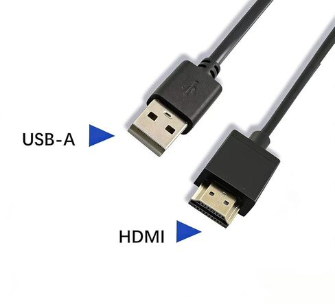 Replacement USB to HDMI Adapter Cable, Compatible with Mac iOS Windows 12/11/10/Vista/XP, Blu-ray Player, HDTV, Satellite Box, etc.（Only for charging devices with HDMI ports via the USB port.） (3.3FT) in Kuwait