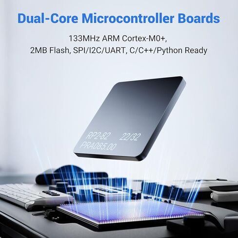 2 حزمة من لوحة التحكم الدقيقة RP2040، ثنائي النواة ARM Cortex-M0+ حتى 133 ميجاهرتز، فلاش 2 ميجابايت، 30 دبوس GPIO، متوافق مع Raspberry Pi Pico، يدعم MicroPython & C/C++ in Kuwait