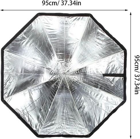 VILLCASE مثمنة Softbox مظلة التصوير الفوتوغرافي Softbox Softbox، صندوق إضاءة صور محمول للاستوديو والإضاءة الخارجية، متوافق مع Speedlights وFlashs in Kuwait